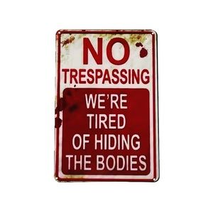 Halloween Metal Tin Sign for all you Horror Movie Fans